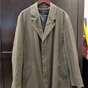 Sanyo Olive Green trench coat made in Japan size 44 regular